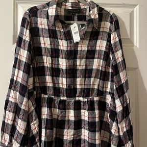 Brand new think flannel shirt. Lane Bryant